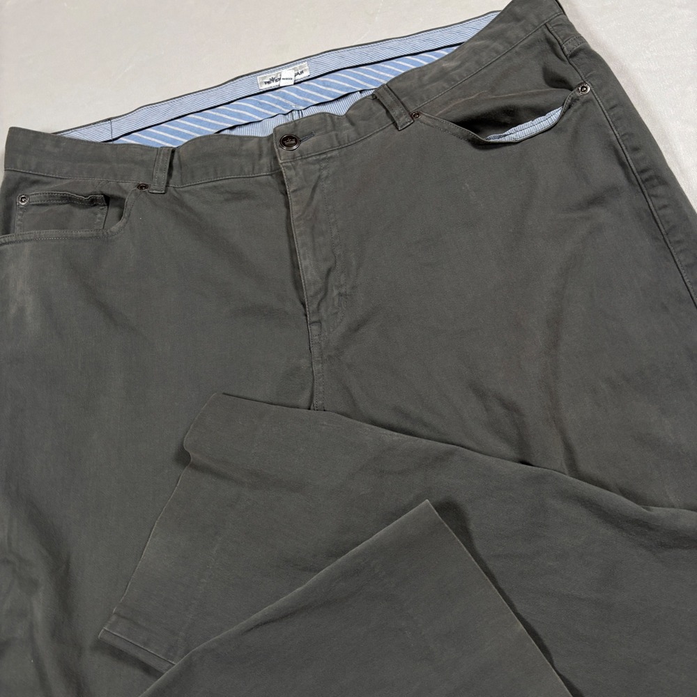 Peter Millar Pants Mens 40 Grey Green 5-Pocket Straight Leg Chino MF19B39 Crown